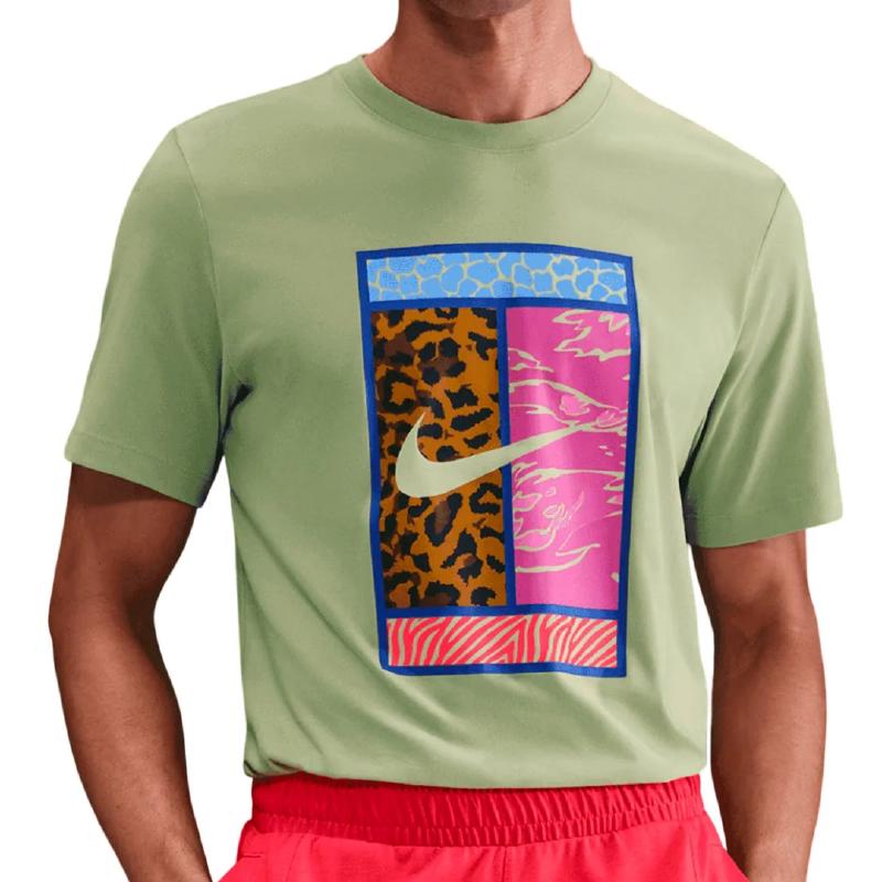 Футболка мужская Dri-FIT Court T-Shirt - Olive Aura