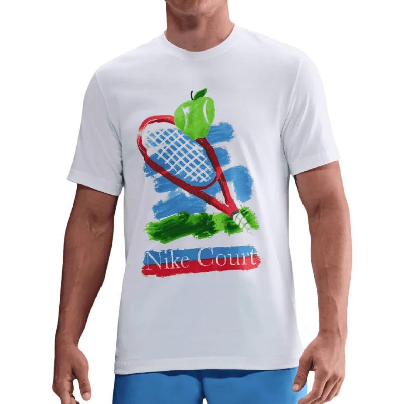 Футболка мужская Nike Court Graphic - White