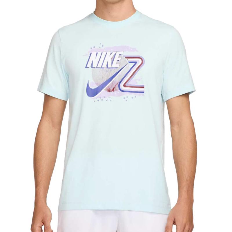 Футболка мужская Nike Court OZ Graphic Tee - Glacier Blue