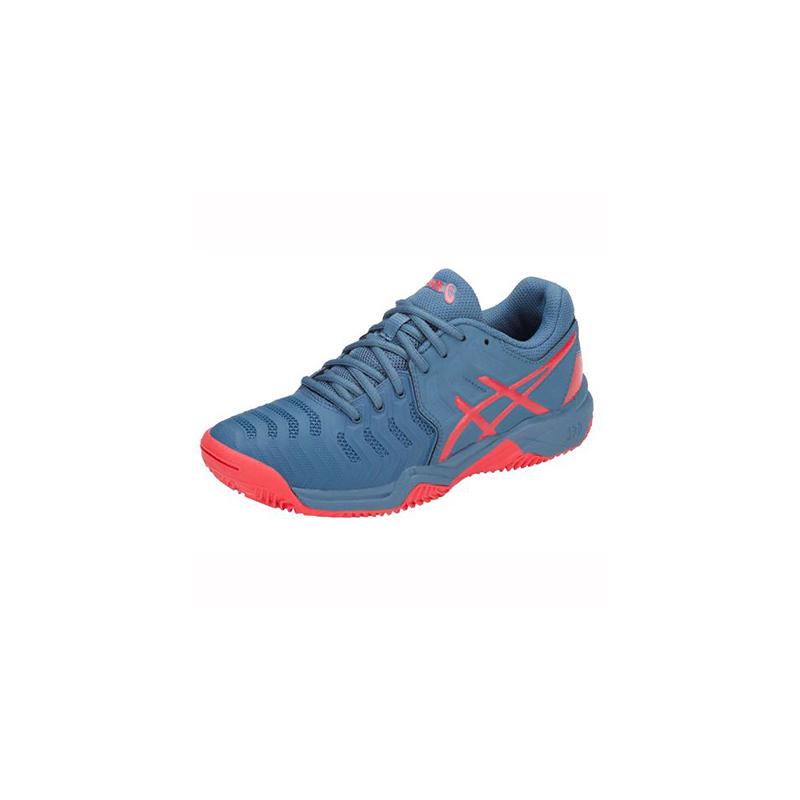 Детские теннисные кроссовки Asics Gel Resolution 7 Clay Blue/Orange