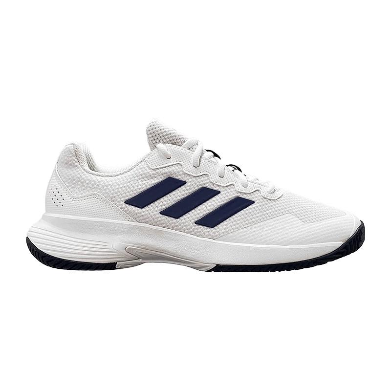 Кроссовки мужские Adidas Gamecourt 2 (Белый/Синий)