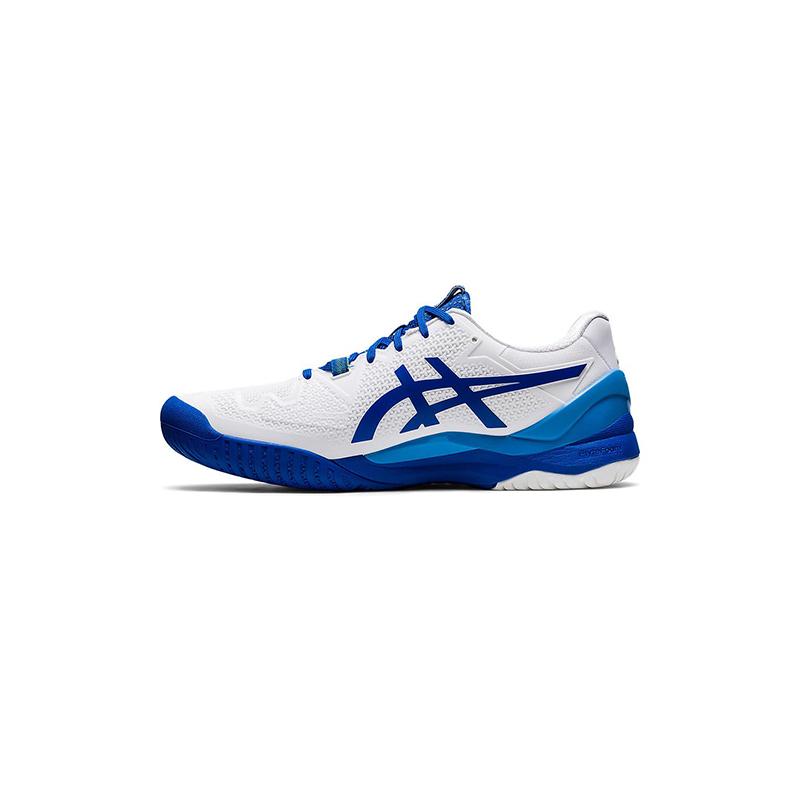 Теннисные кроссовки Asics Gel Resolution 8 White/Tuna Blue