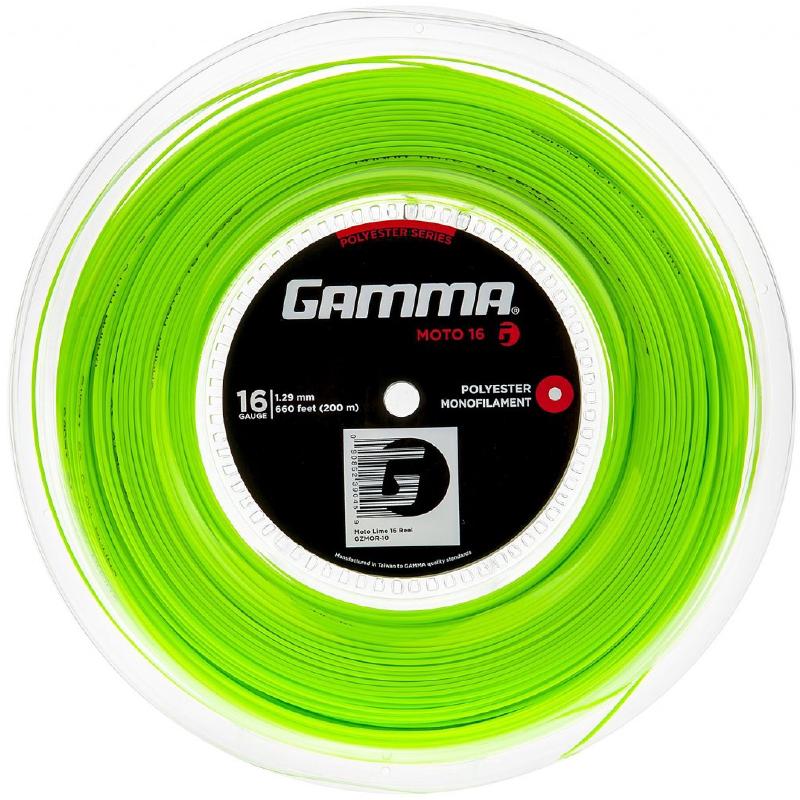 Теннисная струна Gamma Moto Lime 1,29 200 метров