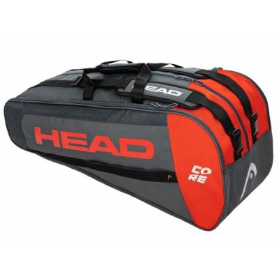 Теннисная сумка для большого тенниса Head Core 9R Supercombi Grey Red