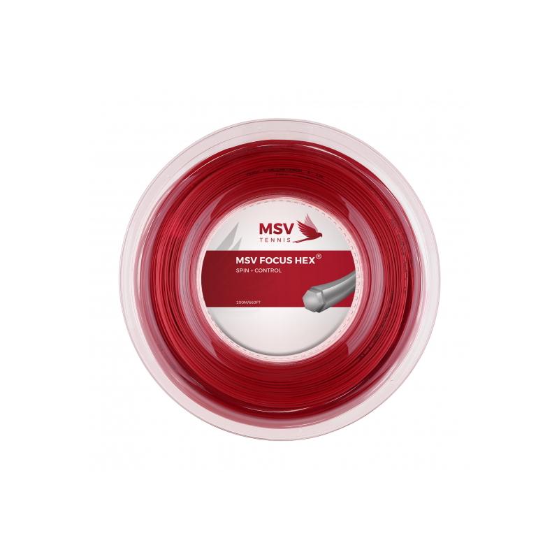 Теннисная струна MSV Focus-Hex Red 1,27 200 метров