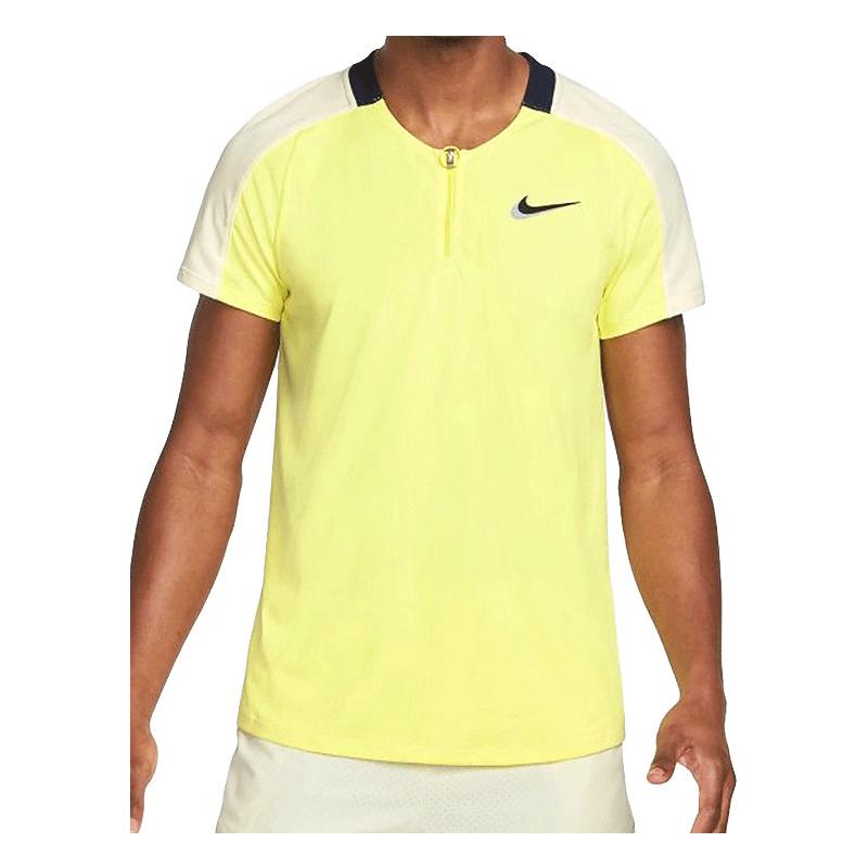 Поло Nike Court Dri-Fit Slam Tennis Polo M (Желтый/Белый)