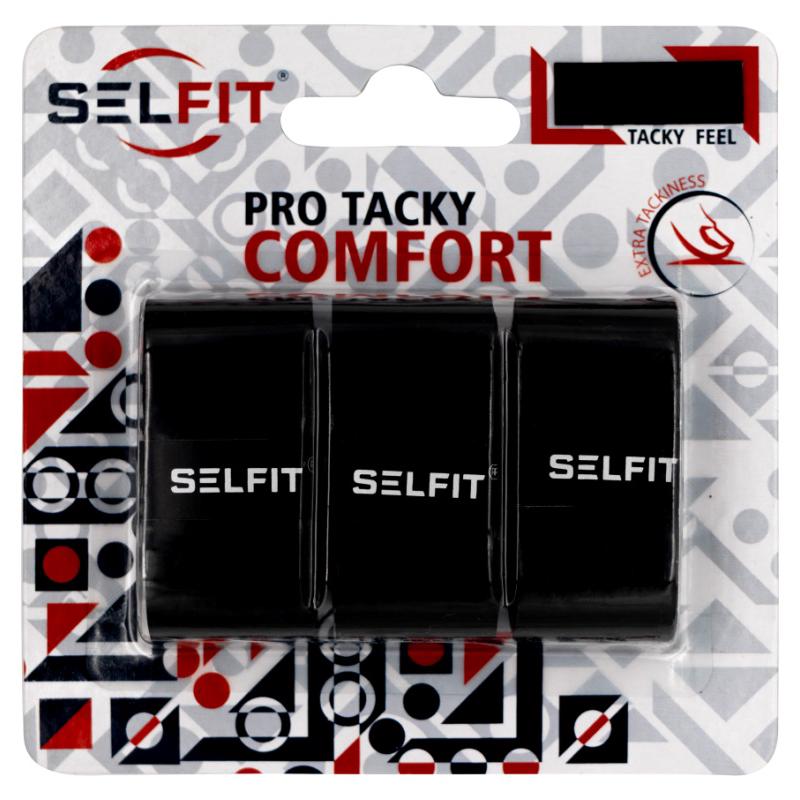 Намотка овергрип SELFIT Pro Tacky Comfort черная 0,6 мм 3 шт