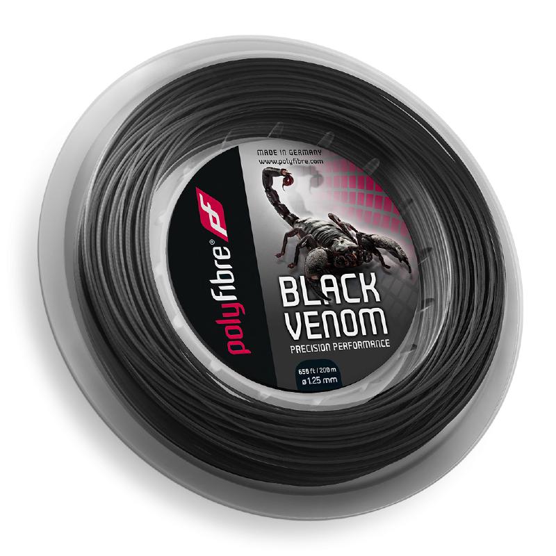 Теннисная струна Polyfibre Black Venom 1,30 200 метров