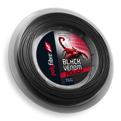Теннисная струна Polyfibre Black Venom Rough 1,25 200 метров