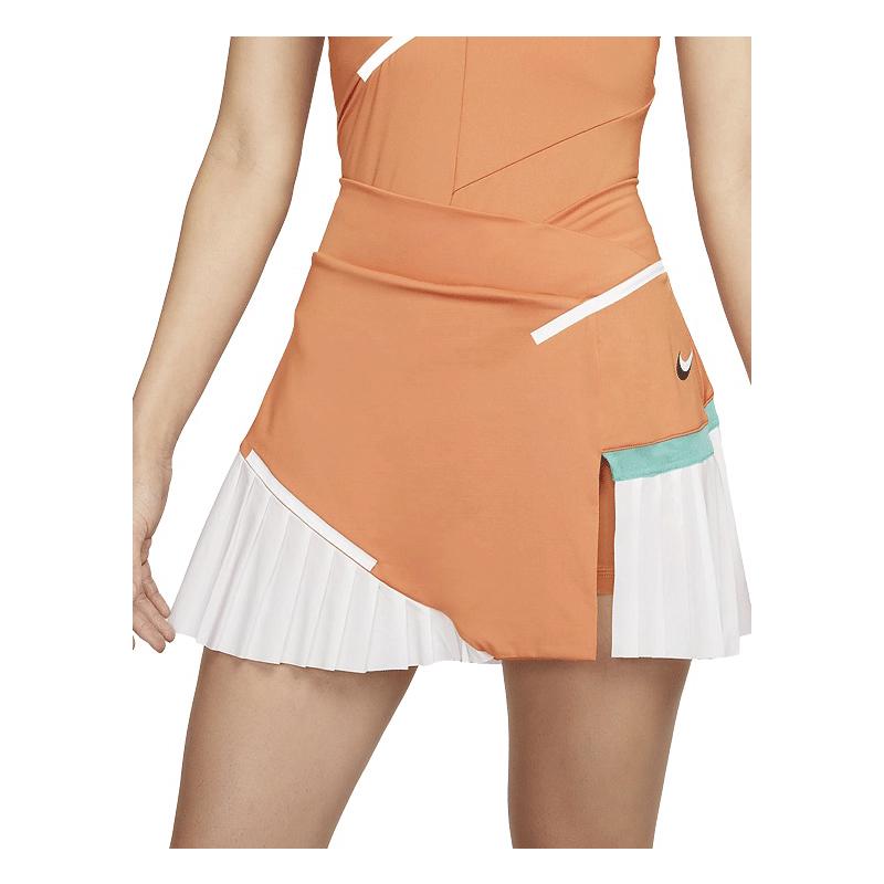 Юбка Nike Dri-Fit Spring Court Skirt W (Оранжевый/Белый)