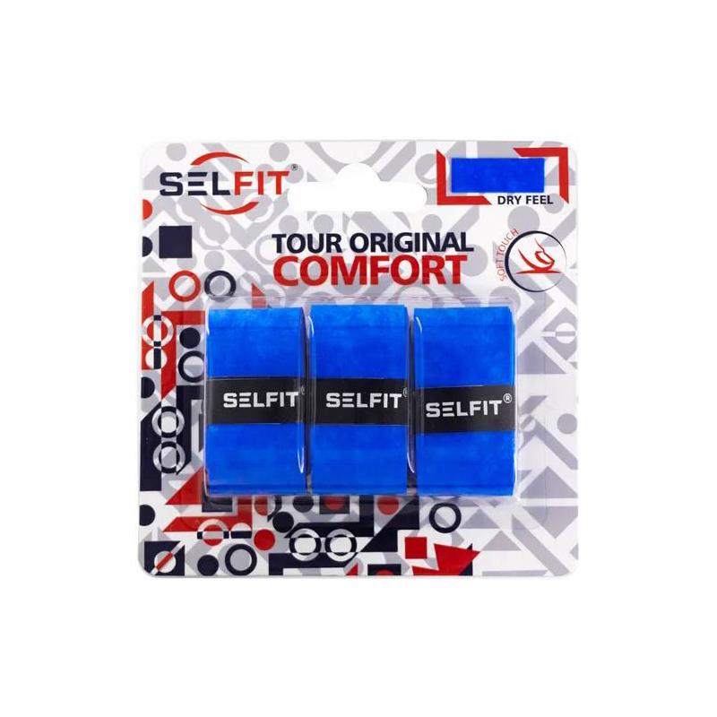 Намотка овергрип SELFIT Tour Original Comfort синяя 0,55 мм 3 шт
