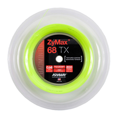 Бадминтонная струна Ashaway ZyMax 68 TX Yellow 0,68 200 метров