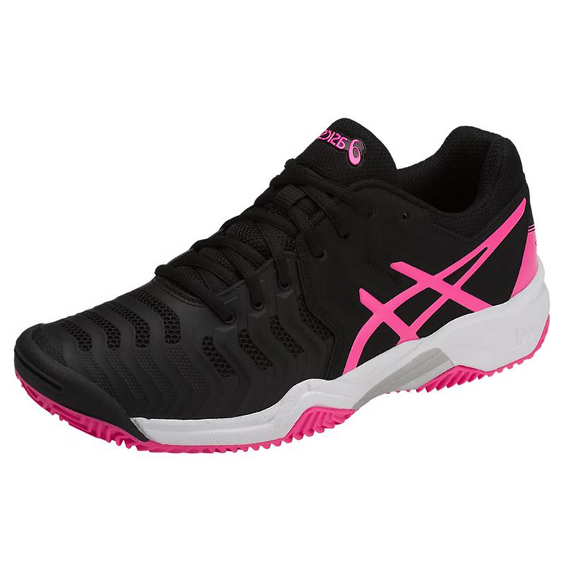 Детские теннисные кроссовки Asics Gel-Resolution 7 GS Clay Black/Pink