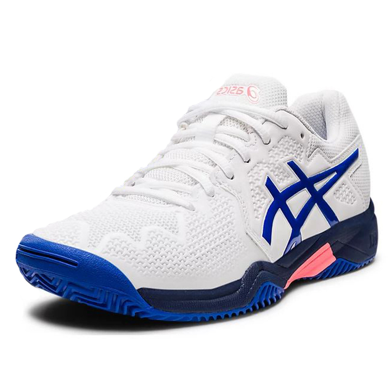 Детские теннисные кроссовки Asics Gel-Resolution 8 GS Clay White/Lazuri Blue