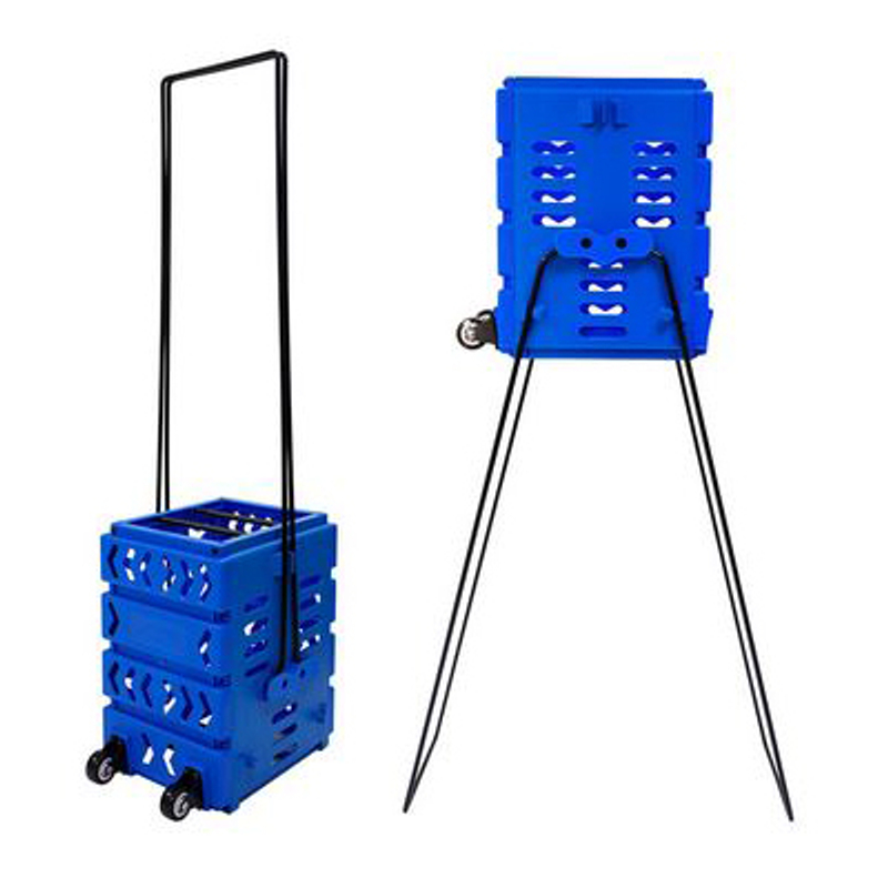 Корзина для мячей Tennis Life 36 Deluxe Blue на колесах
