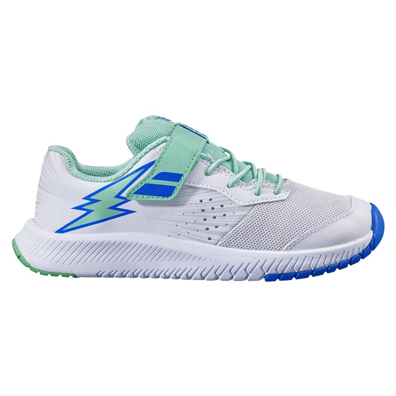 Кроссовки детские Babolat Pulsion All Court Kid (Белый/Зеленый 1059)