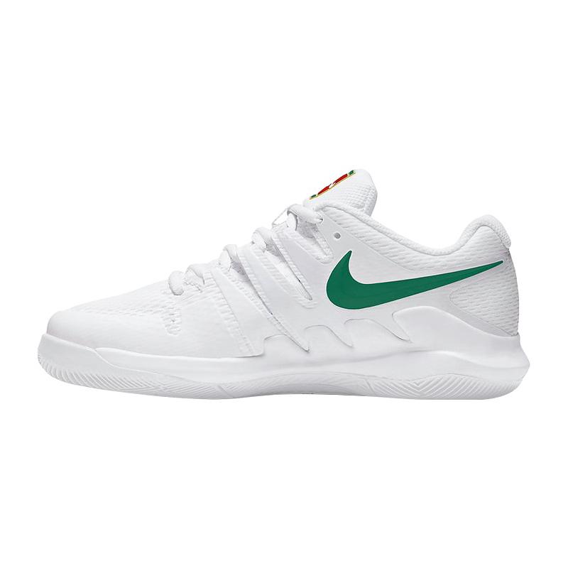 Кроссовки детские Nike Court Jr Vapor X (Белый/Зеленый) купить в