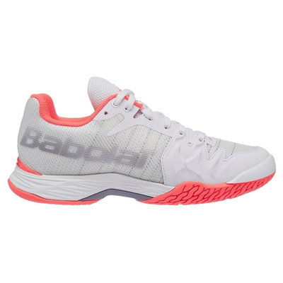 Кроссовки женские Babolat Jet Mach II All Court (Белый/Розовый/Серебро 1012)