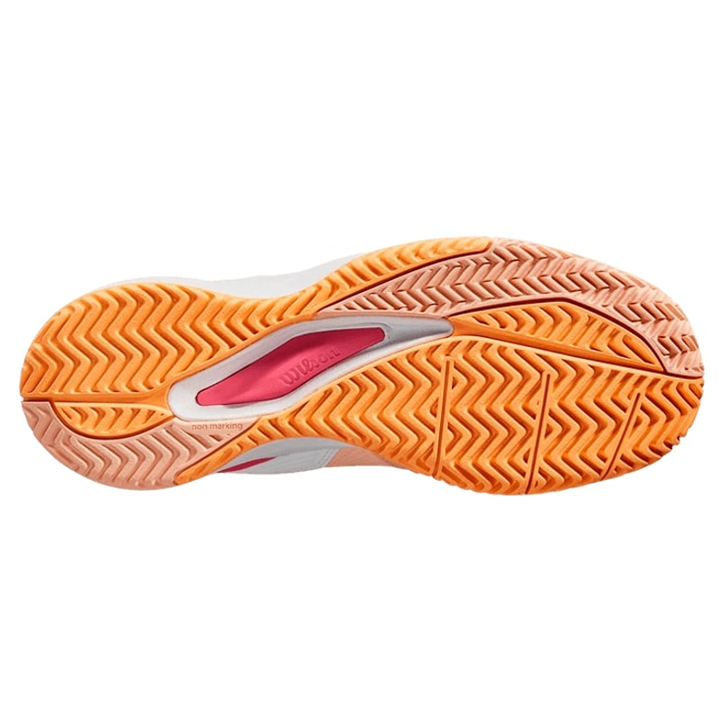 Кроссовки женские Wilson Rush Pro Ace W (Peach Parfait/White/Tangerine)