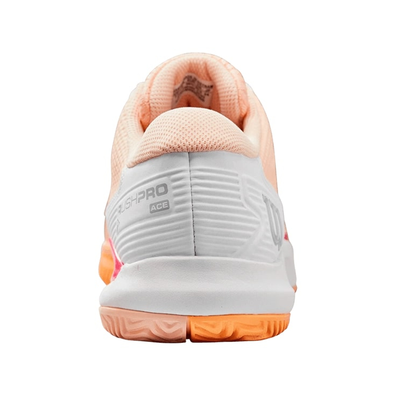 Кроссовки женские Wilson Rush Pro Ace W (Peach Parfait/White/Tangerine)