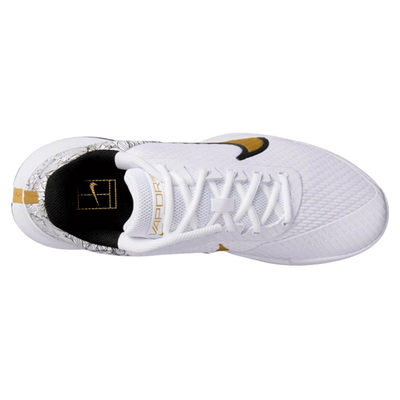 Кроссовки мужские Nike Court Air Zoom Vapor Pro 2 (White/Black/Metallic Gold)