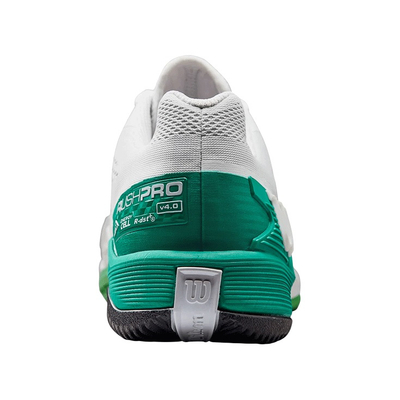 Кроссовки мужские Wilson Rush Pro 4.0 M Clay (White/Bosphorus/Green)