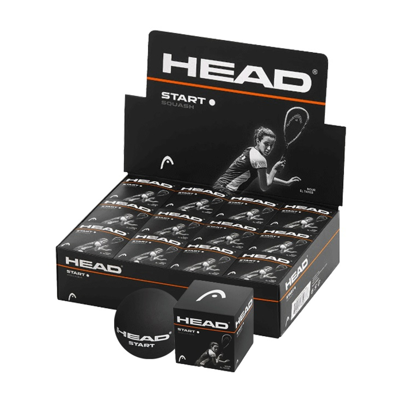 Мячи для сквоша Head Start Squash Ball 12 (12x1) 1 белая точка