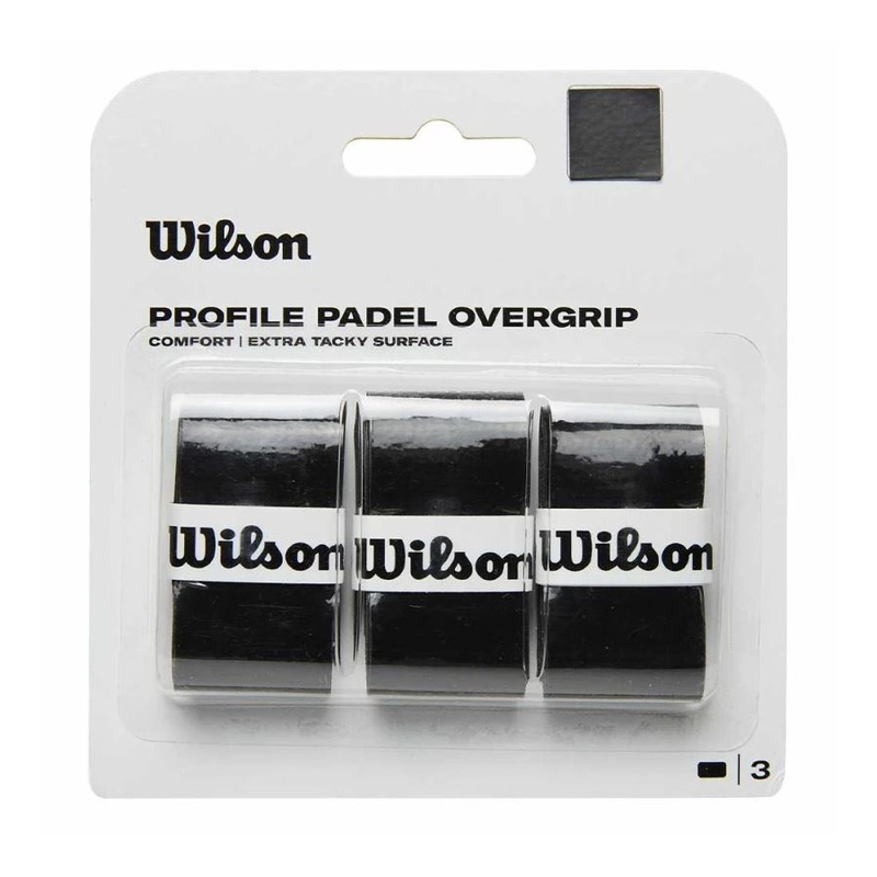 Овергрип Wilson Profile Padel Black 3 штуки