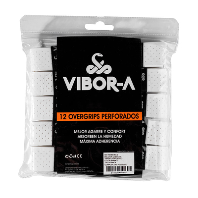 Намотки для падела VIBOR-A Perforaded White 12 штук