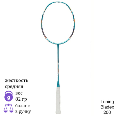 Ракетка для бадминтона Li-ning Bladex 200 Green/Orange