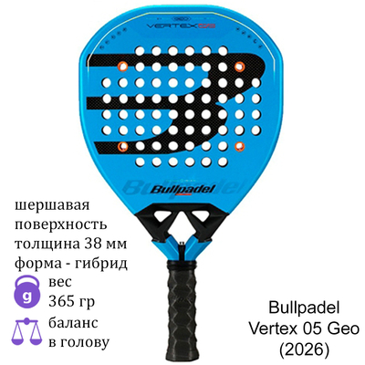 Ракетка для падела Bullpadel Vertex 05 Geo (2026)