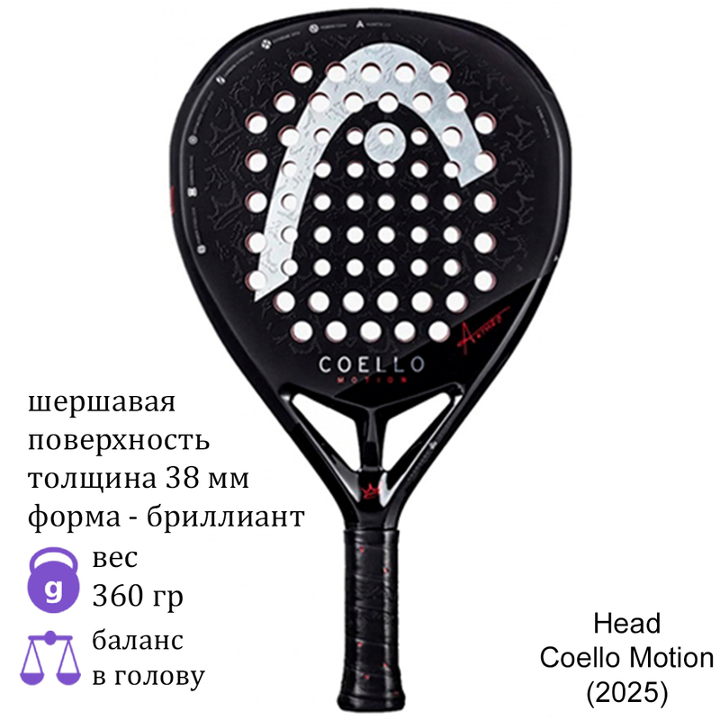 Ракетка для падела Head Coello Motion (2025)