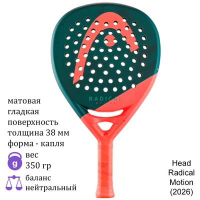 Ракетка для падела Head Radical Motion (2026)