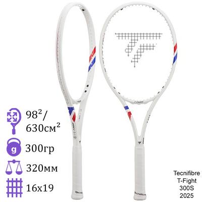 Теннисная ракетка Tecnifibre Tfight 300S Isoflex 2025