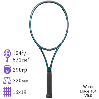 Теннисная ракетка Wilson Blade 104 V9.0