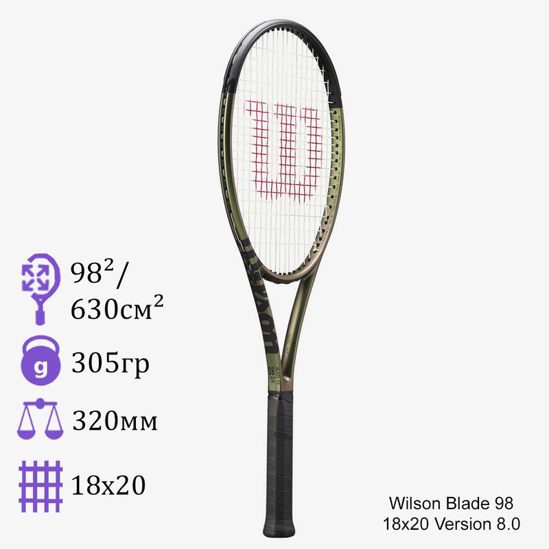 ​​Теннисная ракетка Wilson Blade 98 18x20 Version 8.0