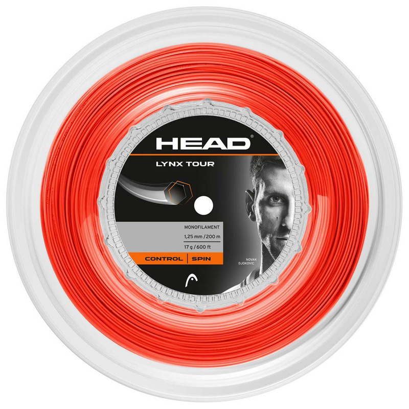 Теннисная струна Head LYNX Tour Orange 1,25 200 метров