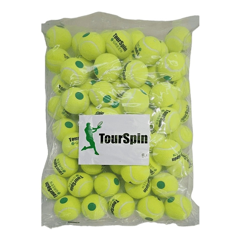 Теннисные мячи TourSpin Stage 1 Green 60шт