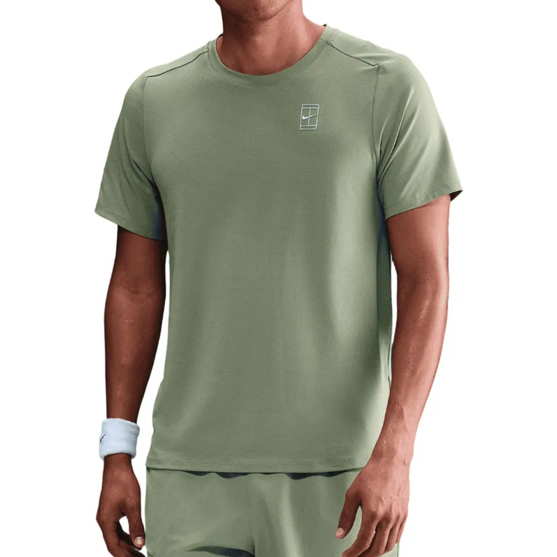 Футболка мужская Nike Court Advantage Top - Oil Green