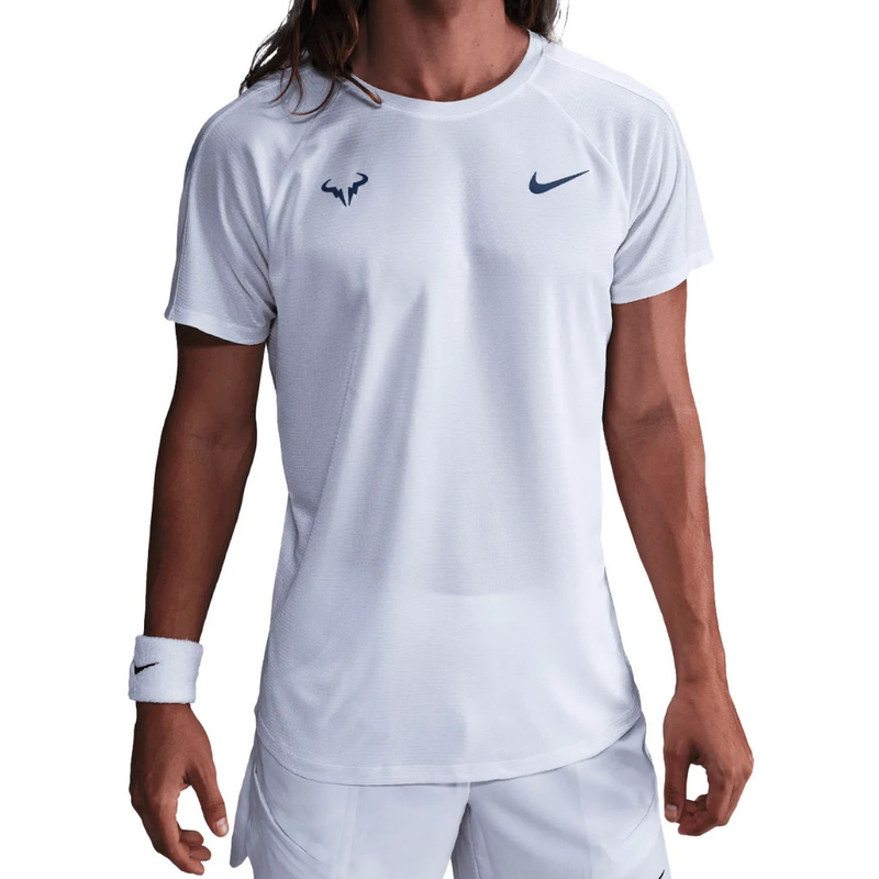 Футболка мужская Nike RAFA Challenger Crew - White/Diffused Blue