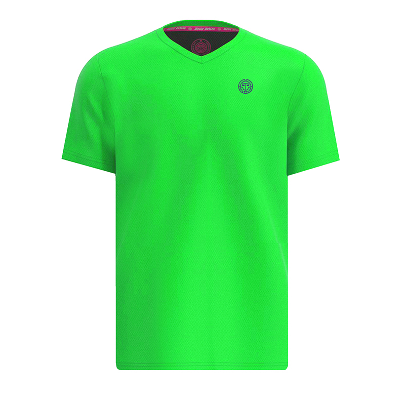 Футболка Bidi Badu Crew Inside Out V-Neck Neon Green/Dark Blue