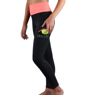 Юниорские легинсы Endless Fit Pocket Black/Coral
