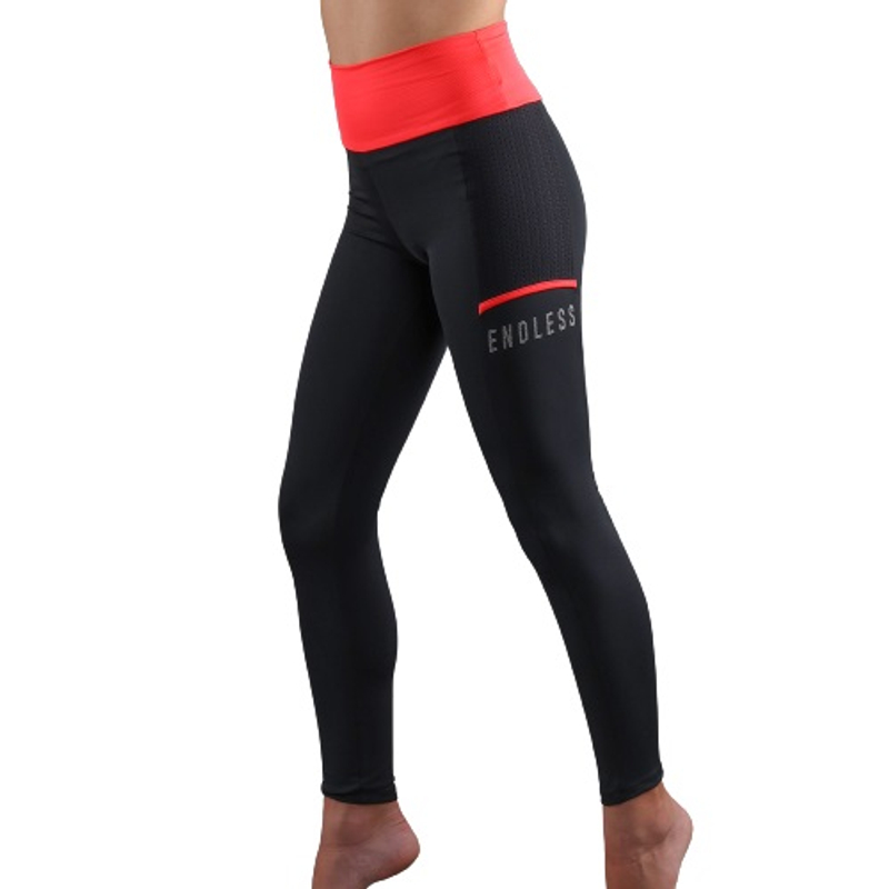 Юниорские легинсы Endless Fit Pocket Black/Rubi