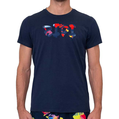 Футболка мужская Bidi Badu Wild Arts Chill Dark Blue/Red/Mix