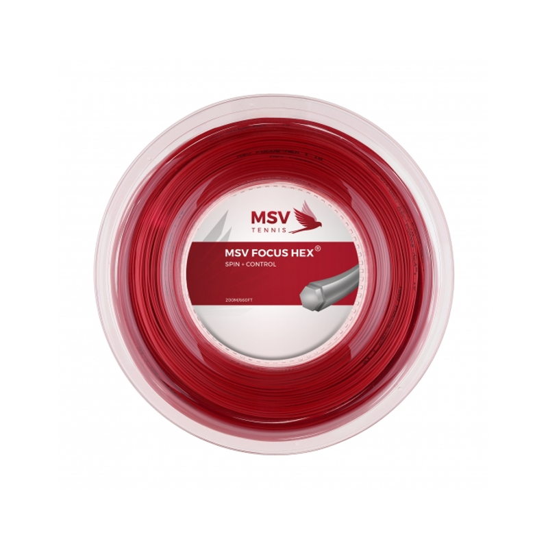 Теннисная струна MSV Focus-Hex Red 1,27 200 метров