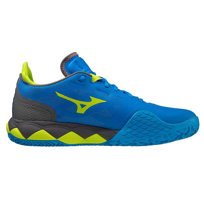 Теннисные кроссовки Mizuno Wave Enforce Tour Clay Court Blue/Acid Lime/Iron Gate
