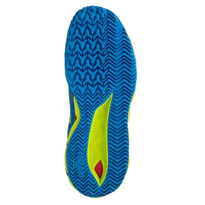 Теннисные кроссовки Mizuno Wave Enforce Tour Clay Court Blue/Acid Lime/Iron Gate
