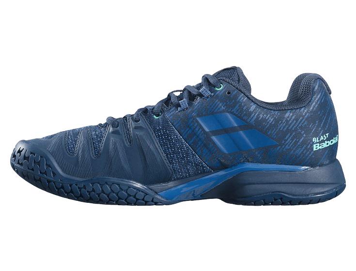 Кроссовки мужские Babolat Propulse Blast All Court (Синий/Зеленый 4090 ...